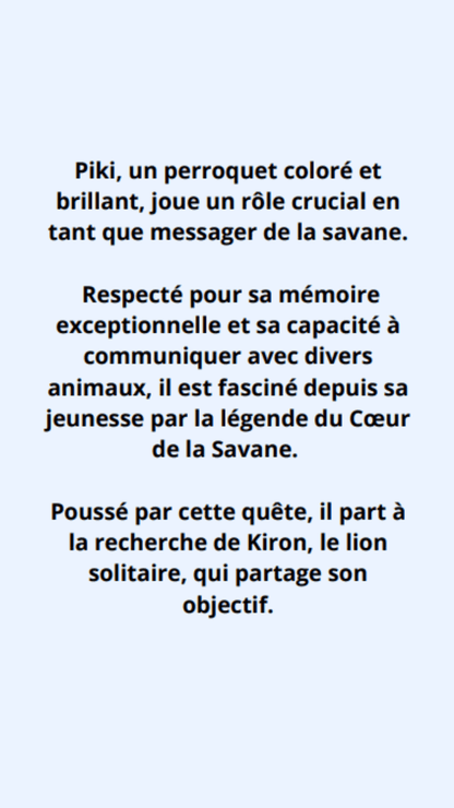 Kiron et Piki L'amitié de la savane | Livre enfant 4-7 ans