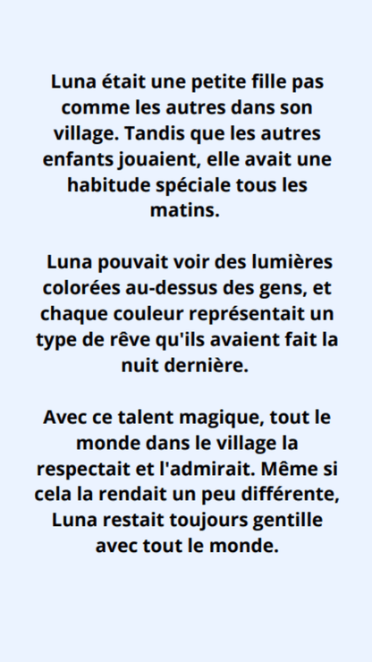 Luna et le miroir des rêves | Livre enfant 4-7 ans
