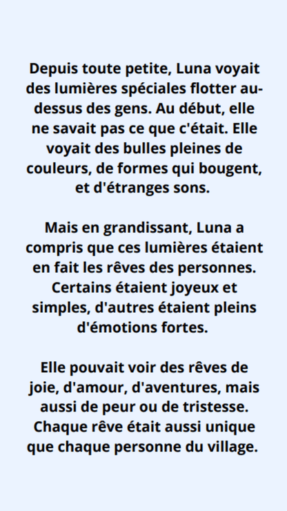 Luna et le miroir des rêves | Livre enfant 4-7 ans