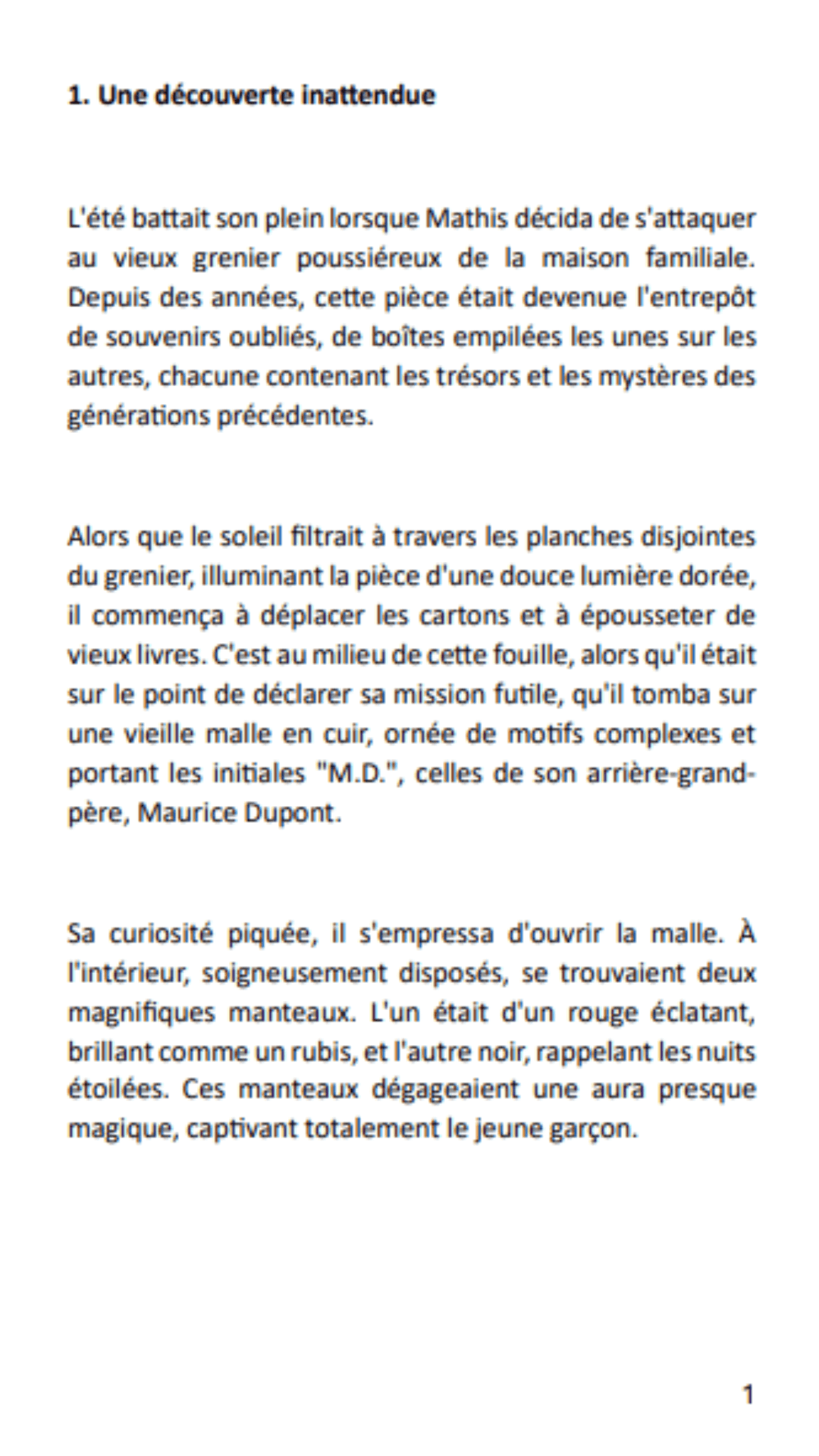 Les manteaux magiques de Mathis | Livre enfant 8-12 ans
